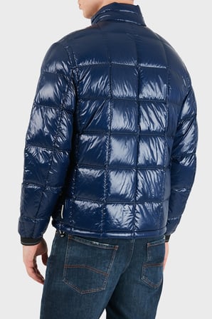 Armani Exchange Kuş Tüyü Dolgulu Regular Fit Dik Yaka Şişme Mont Erkek MONT XM003474 AF23755 UB095 MAVİ
