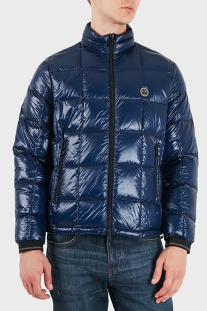 Armani Exchange Kuş Tüyü Dolgulu Regular Fit Dik Yaka Şişme Mont Erkek MONT XM003474 AF23755 UB095 MAVİ