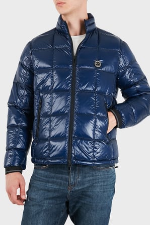 Armani Exchange Kuş Tüyü Dolgulu Regular Fit Dik Yaka Şişme Mont Erkek MONT XM003474 AF23755 UB095 MAVİ
