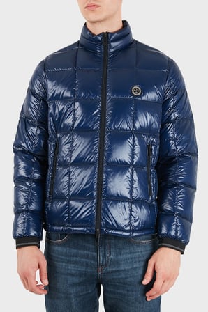 Armani Exchange Kuş Tüyü Dolgulu Regular Fit Dik Yaka Şişme Mont Erkek MONT XM003474 AF23755 UB095 MAVİ