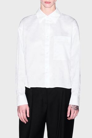 Armani Exchange Pamuklu Regular Fit Göğüs Cep Detaylı Gömlek Kadın GÖMLEK XW002700 AF25758 F0028 BEYAZ