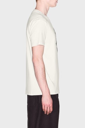 Armani Exchange Logolu % 100 Pamuk Bisiklet Yaka T Shirt Erkek T SHİRT XM003074 AF10362 U0007 KIRIK BEYAZ