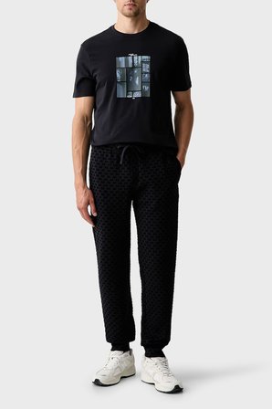 Armani Exchange Logolu Regular Fit Lastikli Paça Pantolon Erkek PANTOLON XM002904 AF10818 UB101 LACİVERT