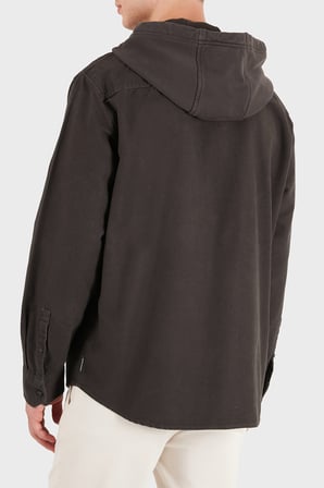 Armani Exchange % 100 Pamuk Oversize Göğüs Cepli Gömlek Erkek GÖMLEK XM003259 AF27115 U8128 KAHVE