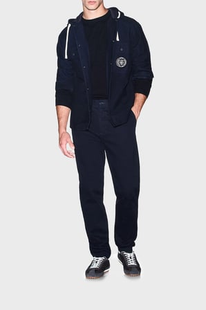 Armani Exchange % 100 Pamuk Oversize Göğüs Cepli Gömlek Erkek GÖMLEK XM003259 AF27115 UB101 LACİVERT