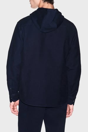Armani Exchange % 100 Pamuk Oversize Göğüs Cepli Gömlek Erkek GÖMLEK XM003259 AF27115 UB101 LACİVERT