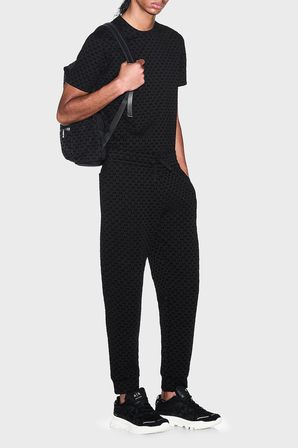 Armani Exchange Logolu Regular Fit Lastikli Paça Pantolon Erkek PANTOLON XM002904 AF10818 UC001 SİYAH