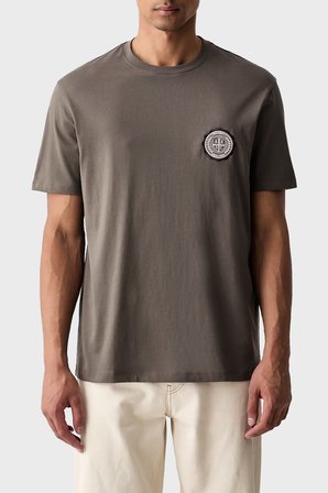 Armani Exchange % 100 Pamuk Regular Fit Bisiklet Yaka T Shirt Erkek T SHİRT XM003078 AF10361 U6125 KAHVE