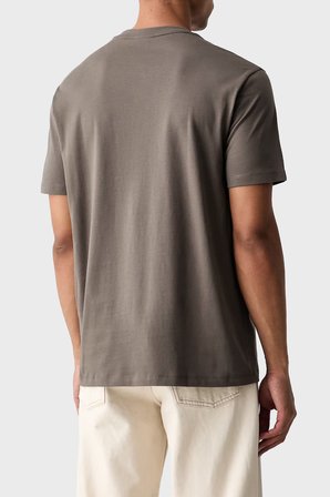 Armani Exchange % 100 Pamuk Regular Fit Bisiklet Yaka T Shirt Erkek T SHİRT XM003078 AF10361 U6125 KAHVE