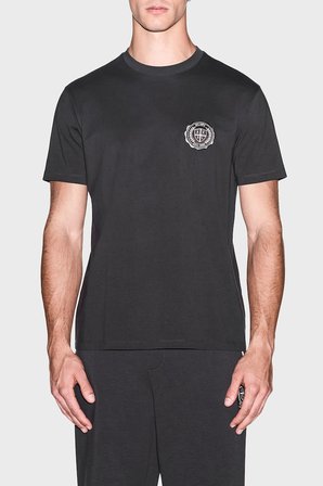 Armani Exchange Logolu % 100 Pamuk Bisiklet Yaka T Shirt Erkek T SHİRT XM003078 AF10361 U8128 KAHVE