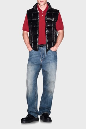 Armani Exchange Kapitoneli Regular Fit Dik Yaka Yelek Erkek YELEK XM003475 AF23755 UC001 SİYAH