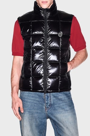 Armani Exchange Kapitoneli Regular Fit Dik Yaka Yelek Erkek YELEK XM003475 AF23755 UC001 SİYAH