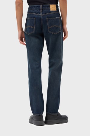 Armani Exchange %100 Pamuk Straight Fit Normal Bel Jeans Erkek KOT PANTOLON XM000069 AF28151 MB010 LACİVERT