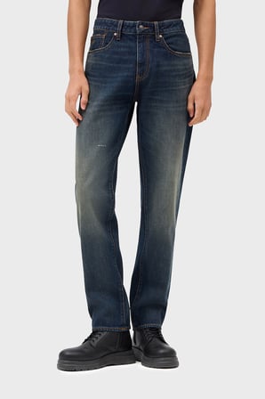 Armani Exchange %100 Pamuk Straight Fit Normal Bel Jeans Erkek KOT PANTOLON XM000069 AF28151 MB010 LACİVERT