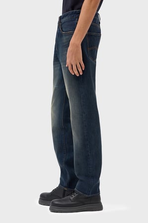 Armani Exchange %100 Pamuk Straight Fit Normal Bel Jeans Erkek KOT PANTOLON XM000069 AF28151 MB010 LACİVERT
