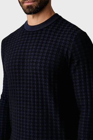 Armani Exchange Logolu Regular Fit Bisiklet Yaka Kazak Erkek KAZAK XM003012 AF26379 FB537 LACİVERT