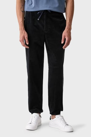 Armani Exchange Pamuklu Regular Fit Lastikli Paça Kadife Pantolon Erkek PANTOLON XM003304 AF27114 UB101 LACİVERT