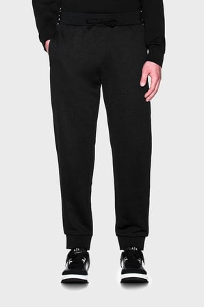 Armani Exchange Jakarlı Jarse Kumaştan Regular Fit Lastikli Paça Pantolon Erkek PANTOLON XM002907 AF21862 UC001 SİYAH
