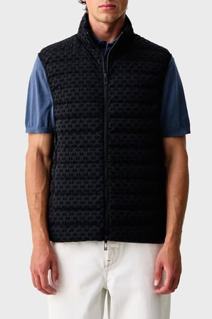 Armani Exchange Logolu Regular Fit Dik Yaka Fermuarlı Yelek Erkek YELEK XM003511 AF19870 UB101 LACİVERT