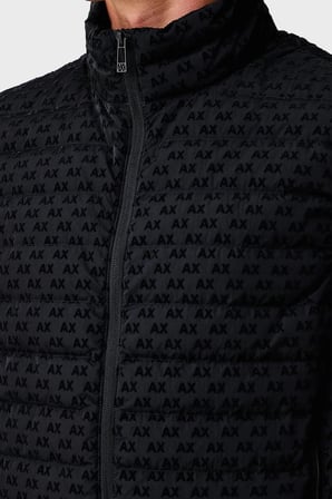 Armani Exchange Logolu Regular Fit Dik Yaka Fermuarlı Yelek Erkek YELEK XM003511 AF19870 UB101 LACİVERT