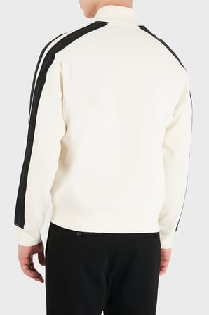 Armani Exchange Pamuk Karışımlı Dik Yaka Fermuarlı Sweat Erkek SWEAT XM003144 AF13047 U0007 KIRIK BEYAZ