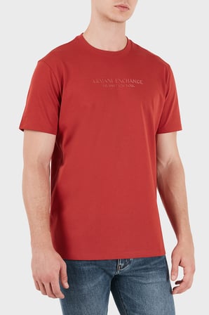 Armani Exchange % 100 Pamuk Regular Fit Bisiklet Yaka T Shirt Erkek T SHİRT XM001280 AF10361 U5012 KİREMİT