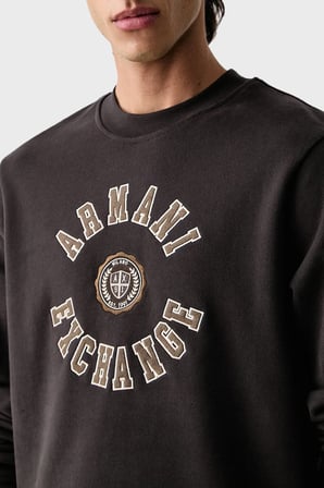 Armani Exchange Pamuklu Regular Fit Bisiklet Yaka Sweat Erkek SWEAT XM002913 AF26047 U8128 KAHVE