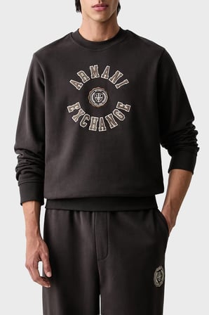 Armani Exchange Pamuklu Regular Fit Bisiklet Yaka Sweat Erkek SWEAT XM002913 AF26047 U8128 KAHVE