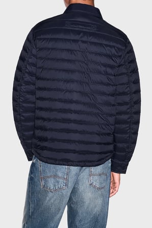 Armani Exchange Kuş Tüyü Dolgulu Klasik Yaka Kapitoneli Mont Erkek MONT XM003317 AF16927 UB101 LACİVERT