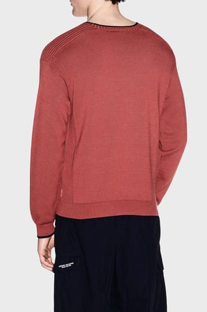 Armani Exchange Pamuk Karışımlı Regular Fit Bisiklet Yaka Kazak Erkek KAZAK XM003009 AF28775 U5012 KİREMİT