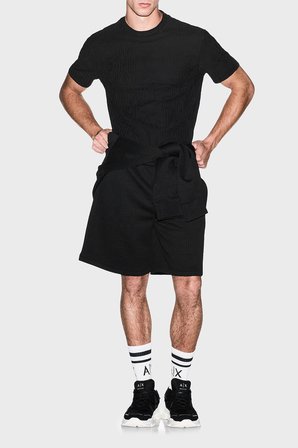 Armani Exchange % 100 Pamuk Regular Fit Bisiklet Yaka T Shirt Erkek T SHİRT XM003073 AF10337 UC001 SİYAH