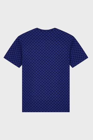 Armani Exchange Logolu % 100 Pamuk Bisiklet Yaka T Shirt Erkek T SHİRT XM003079 AF10356 MB036 Mavi-Siyah