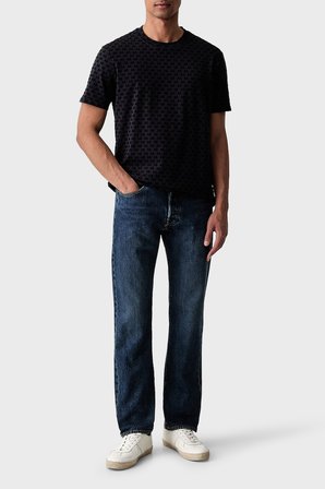 Armani Exchange Logolu % 100 Pamuk Bisiklet Yaka T Shirt Erkek T SHİRT XM003079 AF10356 UB101 LACİVERT