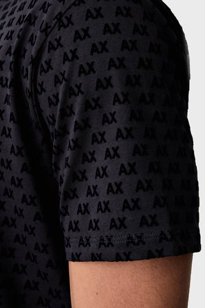 Armani Exchange Logolu % 100 Pamuk Bisiklet Yaka T Shirt Erkek T SHİRT XM003079 AF10356 UB101 LACİVERT