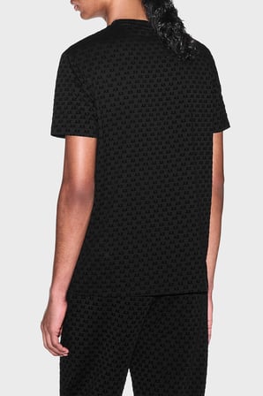 Armani Exchange Logolu % 100 Pamuk Bisiklet Yaka T Shirt Erkek T SHİRT XM003079 AF10356 UC001 SİYAH