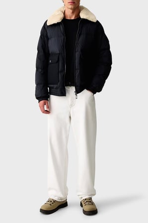 Armani Exchange Regular Fit Kapitoneli Klasik Yaka Mont Erkek MONT XM003325 AF27210 UB101 LACİVERT