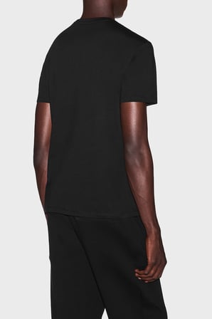 Armani Exchange Logolu Pamuklu Bisiklet Yaka T Shirt Erkek T SHİRT XM003114 AF10356 UC001 SİYAH