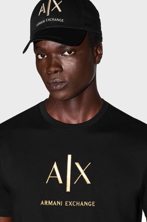 Armani Exchange Logolu Pamuklu Bisiklet Yaka T Shirt Erkek T SHİRT XM003114 AF10356 UC001 SİYAH