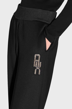 Armani Exchange Regular Fit Lastikli Bel Pantolon Kadın PANTOLON XW002867 AF25526 UC001 SİYAH