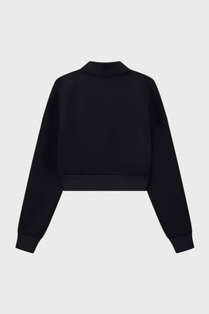 Armani Exchange Logolu Dik Yaka Slim Fit Sweat Kadın SWEAT XW002411 AF25526 UC001 SİYAH