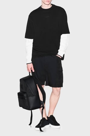 Armani Exchange Oversize Pamuklu Bisiklet Yaka T Shirt Erkek T SHİRT XM003560 AF28670 UC001 SİYAH