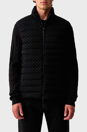 Armani Exchange Logolu Regular Fit Dik Yaka Fermuarlı Yelek Erkek YELEK XM003511 AF19870 UC001 SİYAH