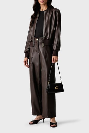 Armani Exchange Regular Fit Kolej Yaka Fermuarlı Ceket Kadın CEKET XW003136 AF10203 U6032 KAHVE