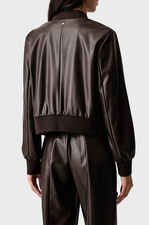 Armani Exchange Regular Fit Kolej Yaka Fermuarlı Ceket Kadın CEKET XW003136 AF10203 U6032 KAHVE
