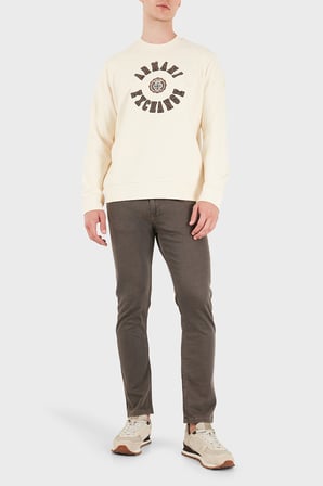 Armani Exchange Pamuklu Regular Fit Bisiklet Yaka Sweat Erkek SWEAT XM002913 AF26047 U1068 KREM