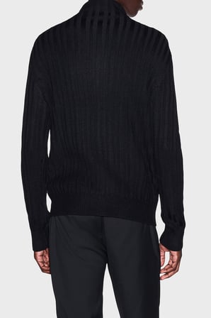 Armani Exchange Pamuklu Regular Fit Dik Yaka Hırka Erkek HIRKA XM002998 AF14008 UC001 SİYAH