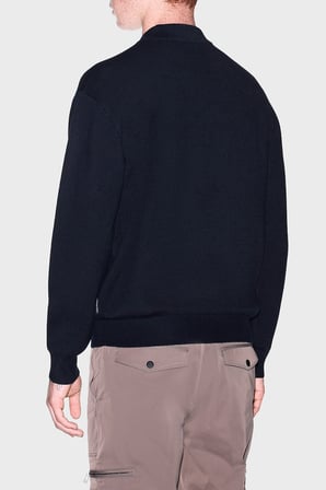 Armani Exchange Yün Karışımlı Regular Fit Yuvarlak Yaka Hırka Erkek HIRKA XM002864 AF14007 UB101 LACİVERT