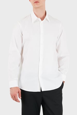 Armani Exchange % 100 Pamuk Regular Fit Uzun Kollu Gömlek Erkek GÖMLEK XM003384 AF28566 F0230 BEYAZ