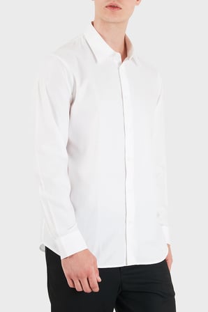 Armani Exchange % 100 Pamuk Regular Fit Uzun Kollu Gömlek Erkek GÖMLEK XM003384 AF28566 F0230 BEYAZ