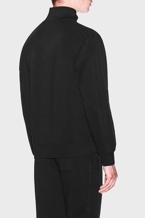 Armani Exchange Pamuk Karışımlı Dik Yaka Fermuarlı Sweat Erkek SWEAT XM003144 AF13047 UC001 SİYAH